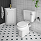 Chatsworth White Soft Close Toilet Seat with Brushed Brass Hinge Set