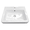 Chatsworth White Wall Hung 1-Drawer Vanity - 560mm with Brushed Brass Handles
