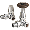 Chelsea Chrome Thermostatic Corner Radiator Valves - Energy Saving