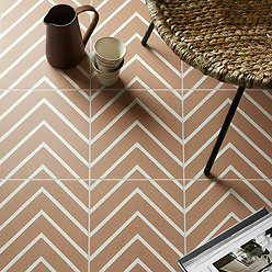 Cherbourg Chevron Decor Wall & Floor Tiles