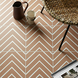 Cherbourg Chevron Decor Wall & Floor Tiles