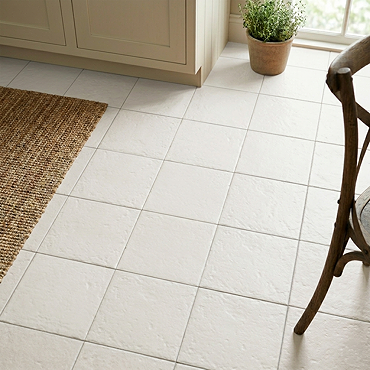 Cherbourg White Wall & Floor Tiles - 200 x 200mm