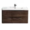 Chestnut 900mm Wide Wall Mounted Vanity Unit  In Bathroom Large Image