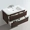 Chestnut 900mm Wide Wall Mounted Vanity Unit Profile Large Image