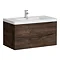 Chestnut 900mm Wide Wall Mounted Vanity Unit