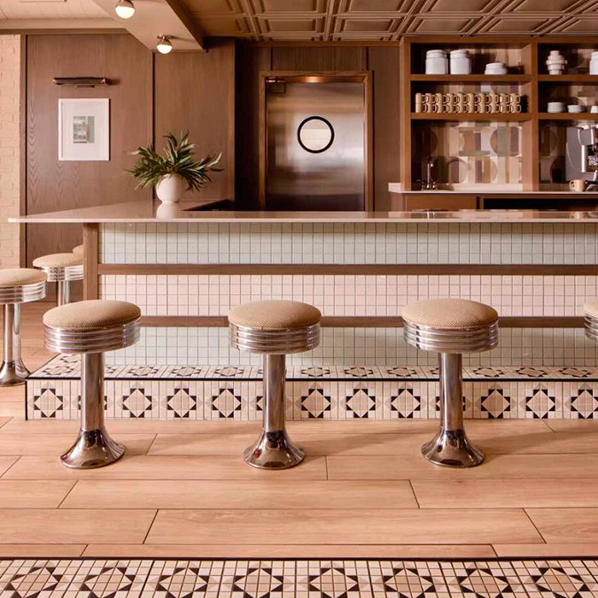 Chilton Patterned Wall & Floor Tiles - 200 x 200mm
