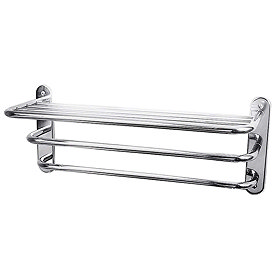 Hudson Reed Chrome 3 Tier Towel Rack - LA380 Large Image