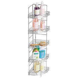 Chrome 5 Tier Wire Corner Storage Rack - 1600559 Large Image
