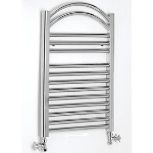 Chrome Arch Heated Towel Rail 500x760 Large Image
