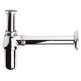 Chrome Bidet Bottle Trap Large Image