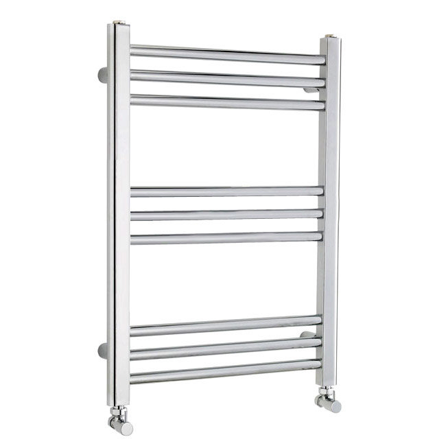 Chrome Cloakroom Ladder Heated Towel Rail 500 x 700mm Ex Display at