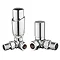 Chrome Corner Thermostatic Radiator Valves