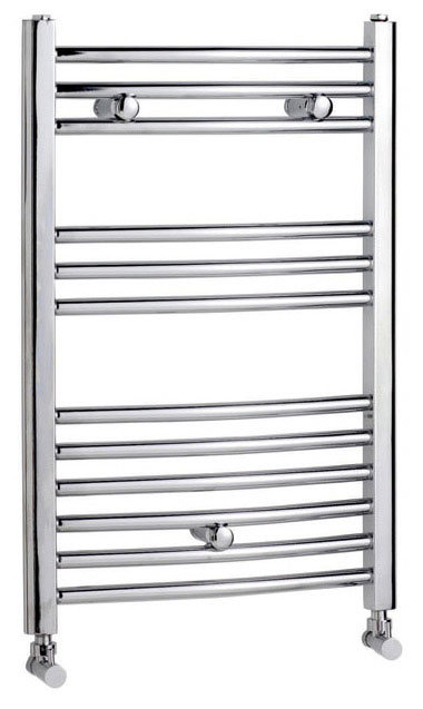 Chrome Curved Heated Towel Multi-Rail 500 x 760mm at Victorian Plumbing UK