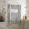 Chrome Curved Ladder Heated Towel Rail 500 x 700mm - MTY066 Profile Large Image