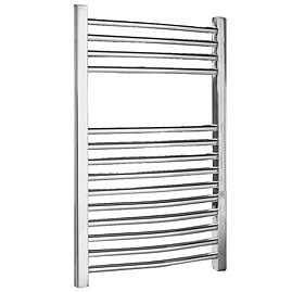 Chrome Curved Ladder Heated Towel Rail 500 x 700mm - MTY066 Large Image