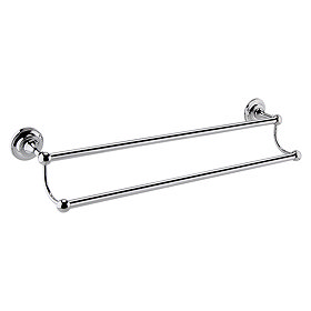 Hudson Reed Chrome Double Towel Rail - LH307 Large Image