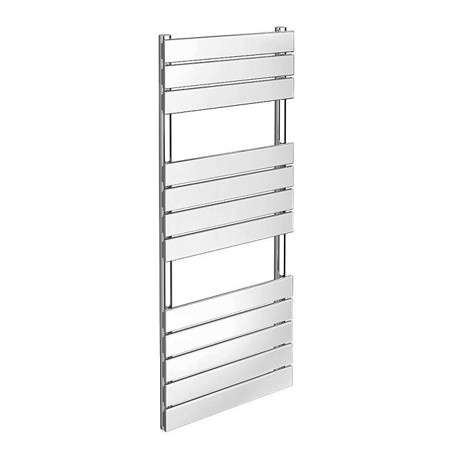 Chrome Flat Panel Heated Towel Rail - 1200mm x 490mm