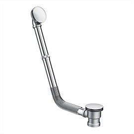 Chrome Flexible Exposed Click Clack Bath Waste with Overflow Medium Image