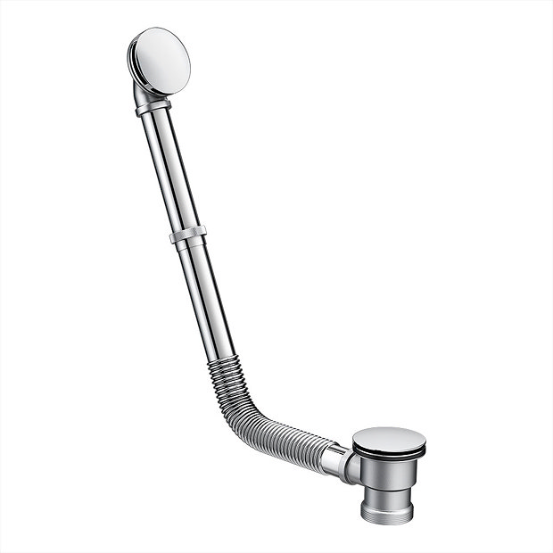 Chrome Flexible Exposed Click Clack Bath Waste with Overflow ...
