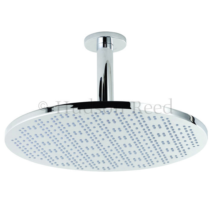 Hudson Reed Grand Sheer Round Fixed Shower Head & Ceiling Arm - A307 Large Image