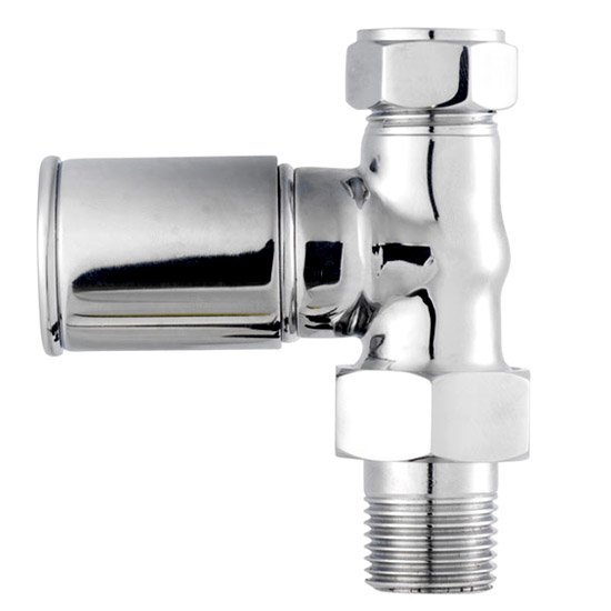 Ultra Modern Chrome Radiator Valves - Straight - HT318 Large Image