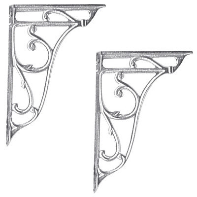 Ultra Ornate Cistern Brackets - Chrome - FA322 Large Image