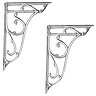 Ultra Ornate Cistern Brackets - Chrome - FA322 Large Image