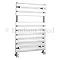 Hudson Reed Piazza 10 Bar Heated Towel Rail - Chrome - HT382 Large Image