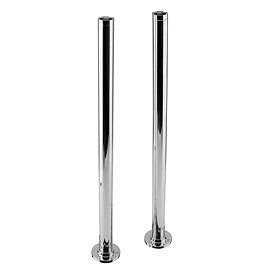 Chrome Plated Standpipes for Freestanding Bath Taps