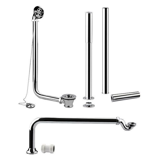 Hudson Reed Luxury Roll Top Bath Pack - Chrome - EA368 Large Image