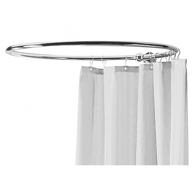 Hudson Reed Round Curtain Rail - Chrome - LA386 Large Image