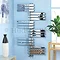 Hudson Reed Signal 18 Bar Heated Towel Rail - Chrome - HT387 Profile Large Image