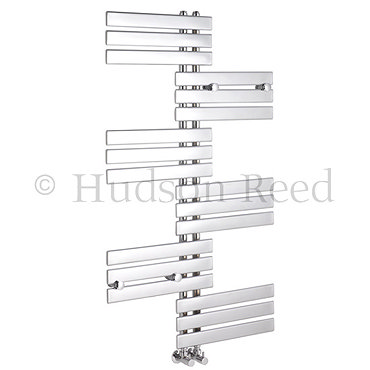 Hudson Reed Signal 18 Bar Heated Towel Rail - Chrome - HT387 Profile Large Image