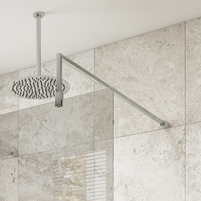 Chrome Square Fixed 1000mm Support Arm Profile Large Image