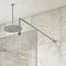 Chrome Square Fixed 1000mm Support Arm Profile Large Image