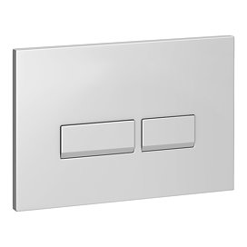 Arezzo Chrome Square Button Flush Plate