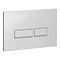 Arezzo Chrome Square Button Flush Plate