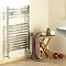 Chrome Straight Ladder Heated Towel Rail 500 x 700mm - MTY064 Profile Large Image