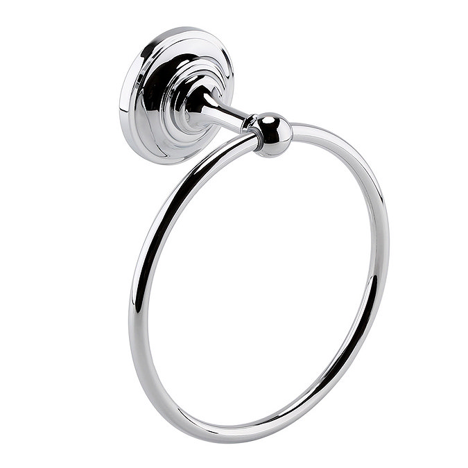 Hudson Reed Traditional Chrome Towel Ring - LH302 Large Image