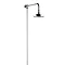 Hudson Reed Chrome Traditional Rigid Riser with 6" Shower Rose - A3600 Large Image