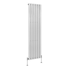 Chrome Vertical Single Panel Radiator W452 x H1800mm