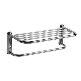 Chrome Wall Mounted Towel Shelf Large Image