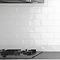 Clara Rustic White Gloss Ceramic Wall Tiles 75 x 150mm