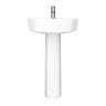 Bianco Round Basin 1TH with Full Pedestal  Standard Large Image