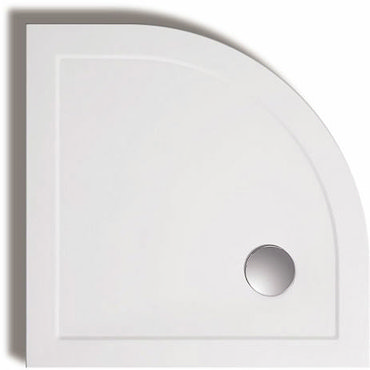Clearance - 900 x 900mm Quadrant Shower tray - Plastic Profile Large Image