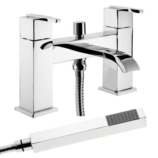 Clearance Milan Modern Bath Shower Mixer with Shower Kit MIL00714D