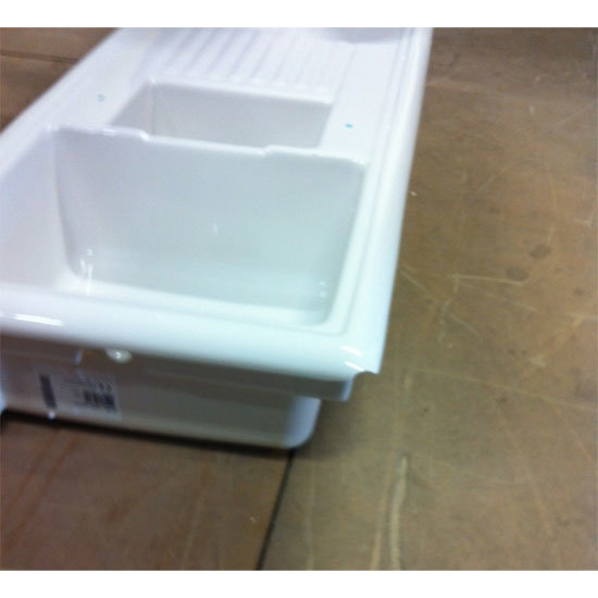 Clearance Reginox Ceramic 1.5 Bowl Kitchen Sink - Slight Damage -Sink B Feature Large Image