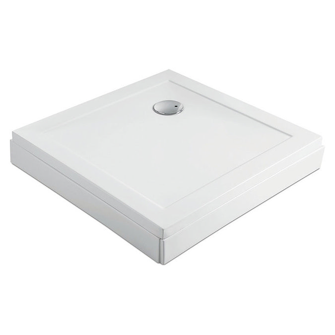 Cleargreen - 35mm Square Shower Tray with Leg & Panel Set - Various Size Options Feature Large Image