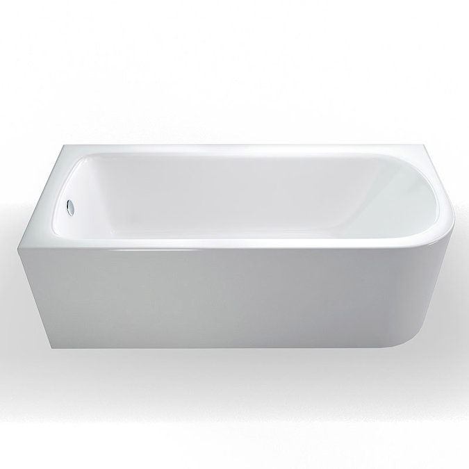 Cleargreen - Viride offset 170cm x 75cm single ended bath with panel Standard Large Image