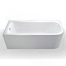 Cleargreen - Viride offset 170cm x 75cm single ended bath with panel Standard Large Image